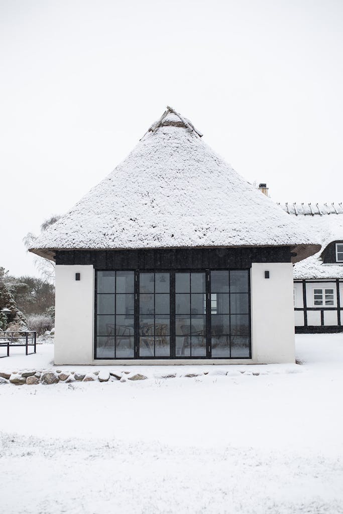 7 Vinteren er gjestehuset idyllisk